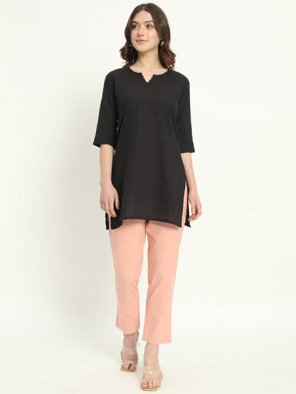 PEACH COTTON PANTS - SAFED DHAGA 