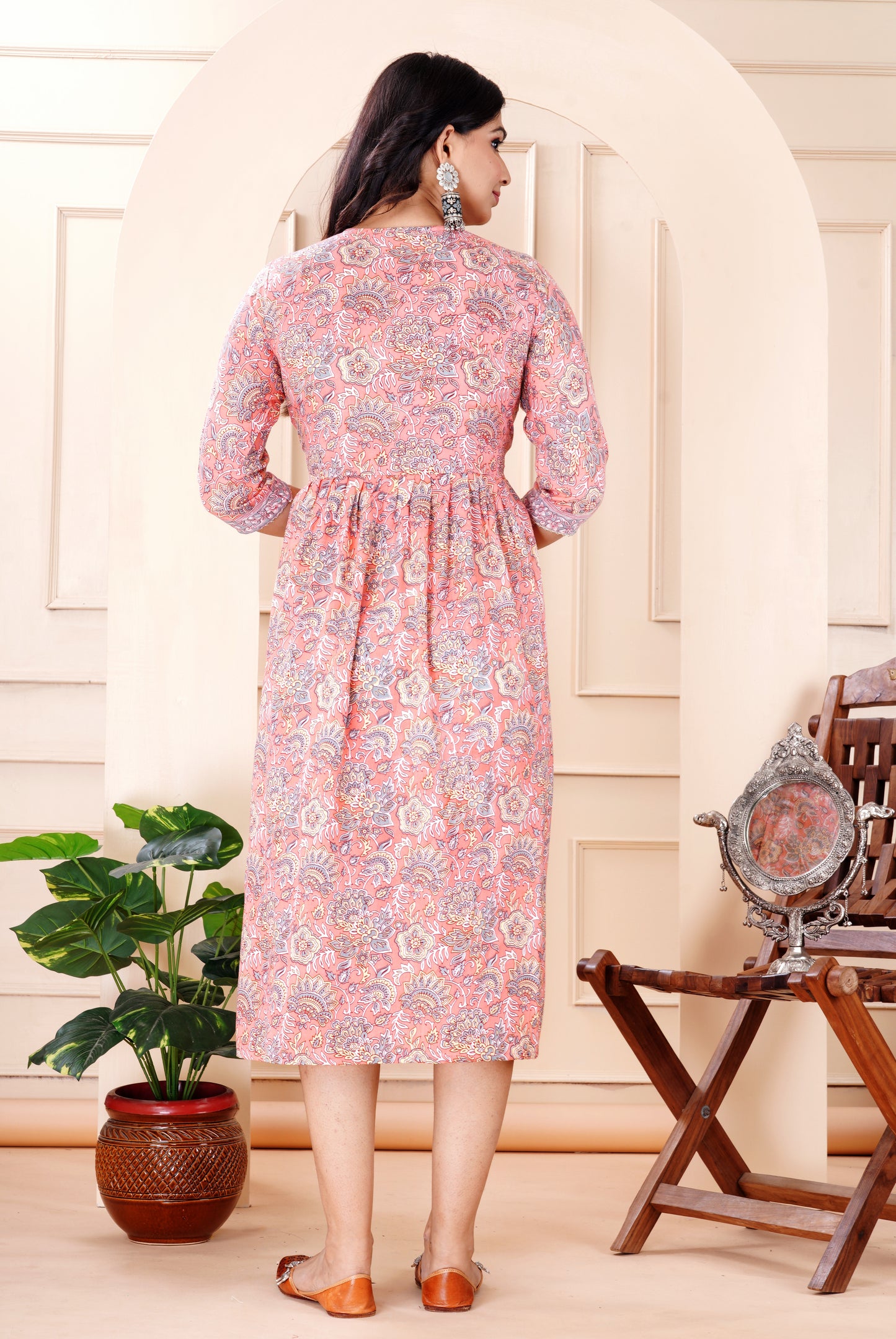 Rayon viscose feeding gown
