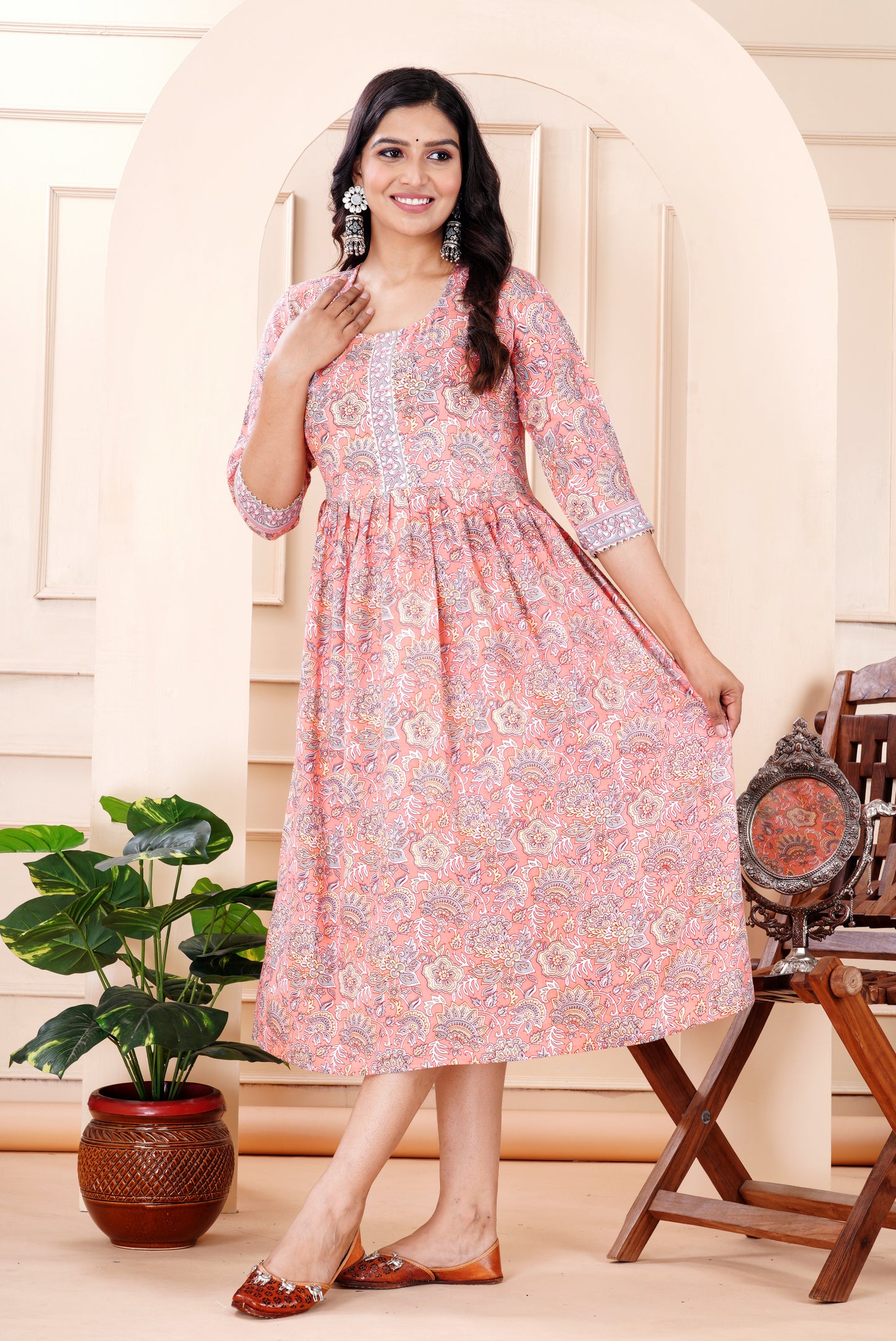Rayon viscose feeding gown
