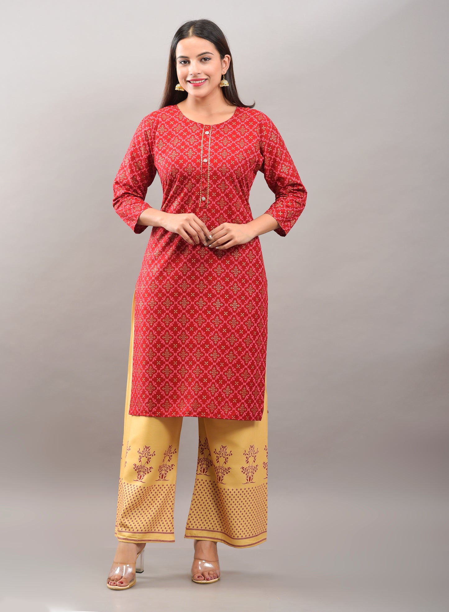 Printed Rayon viscose kurta pant set (prints)