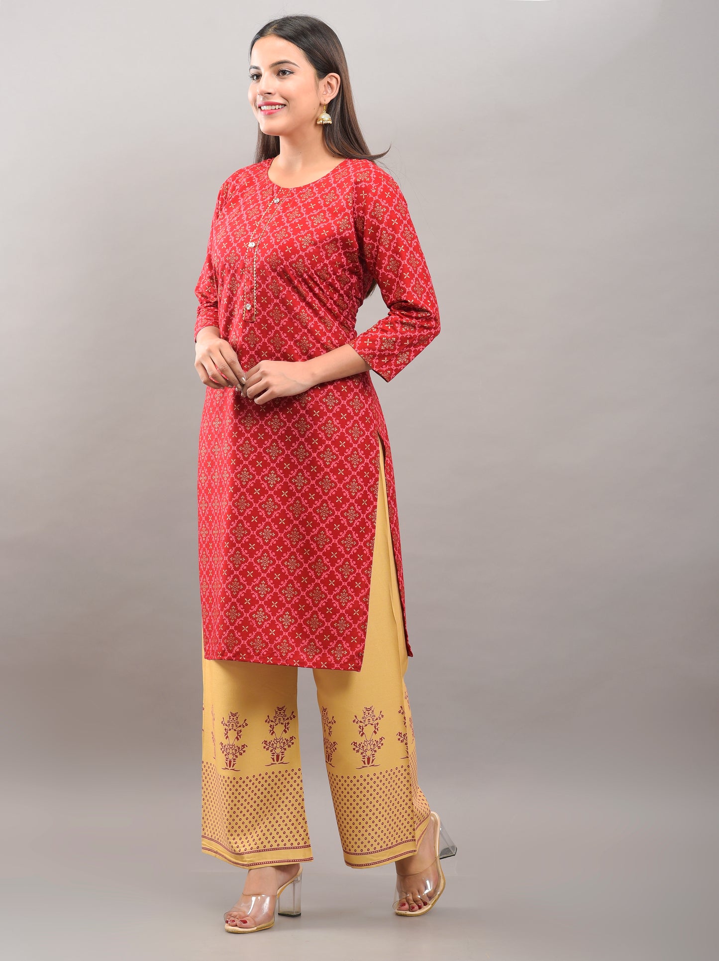 Printed Rayon viscose kurta pant set (prints)