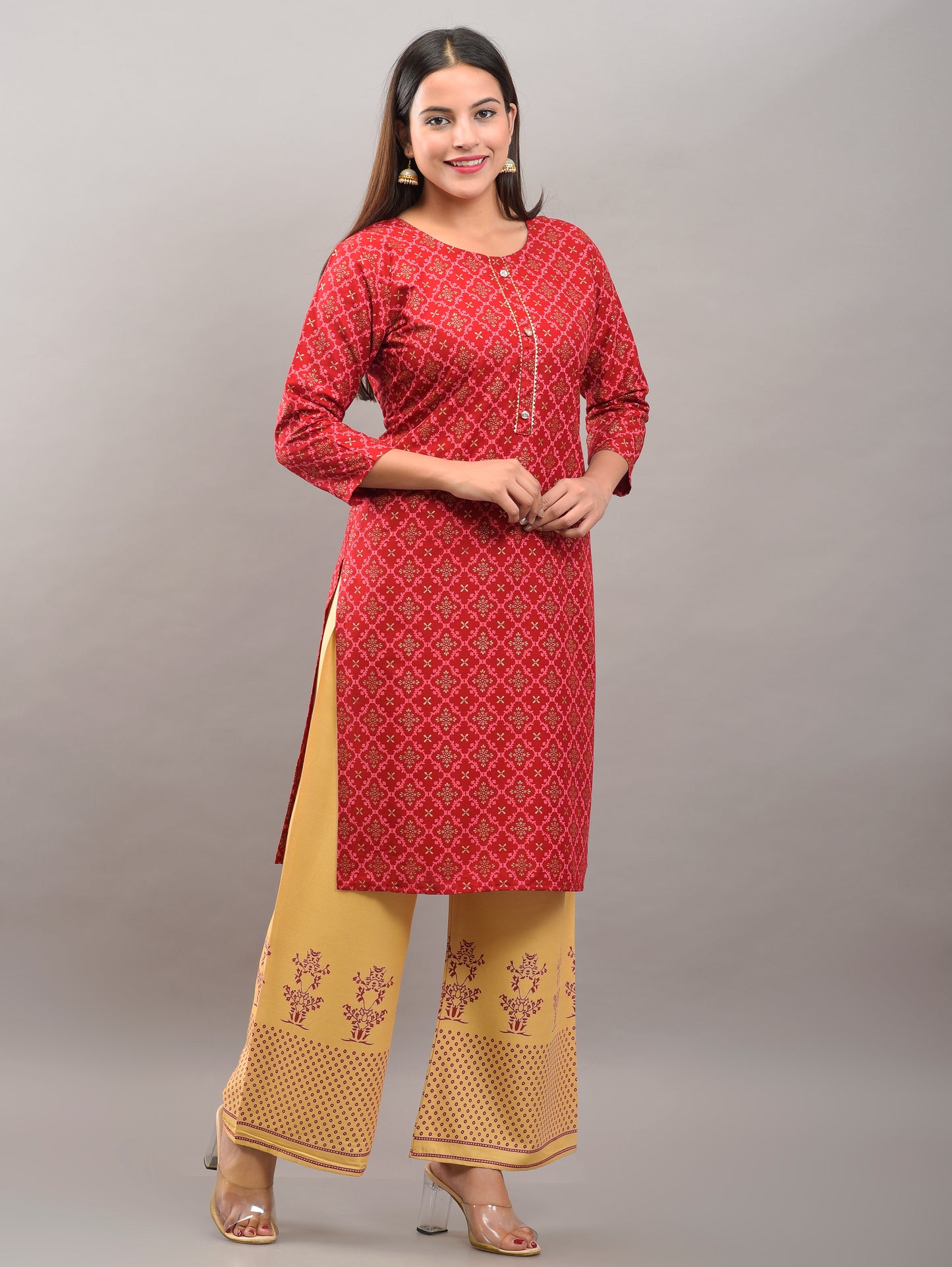 Printed Rayon viscose kurta pant set (prints)