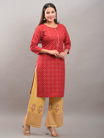 Printed Rayon viscose kurta pant set (prints)