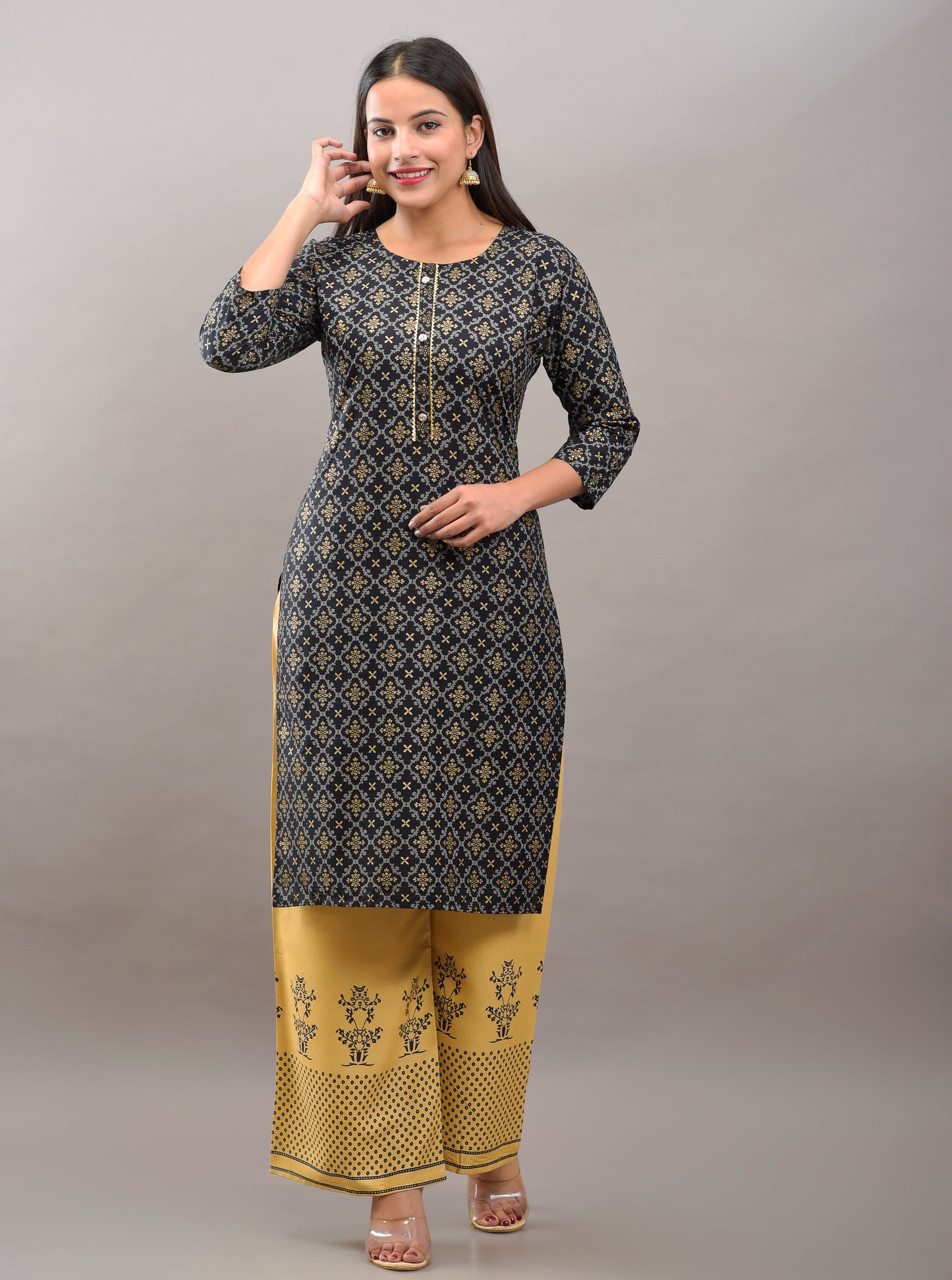 Printed Rayon viscose kurta pant set (prints)
