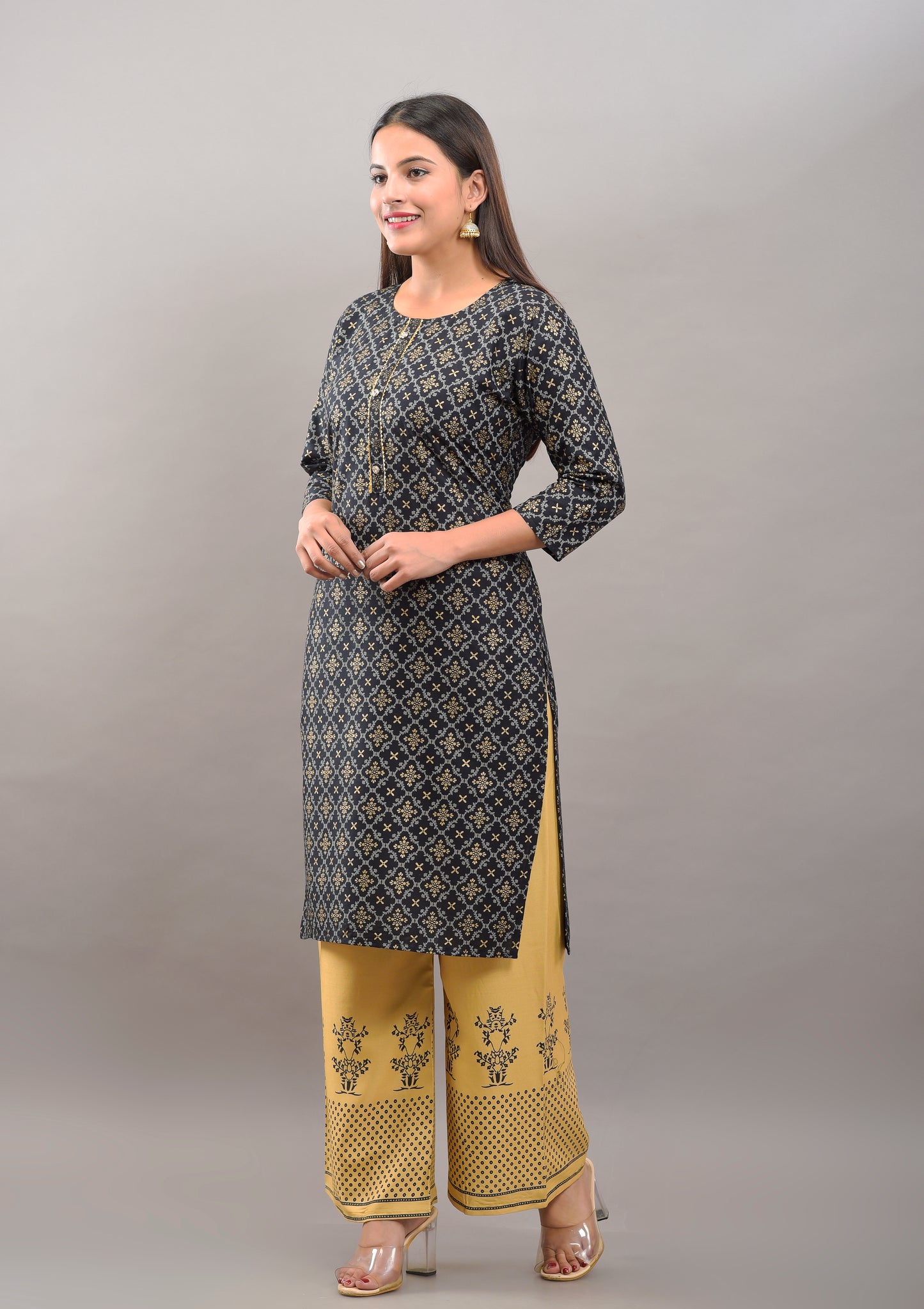 Printed Rayon viscose kurta pant set (prints)