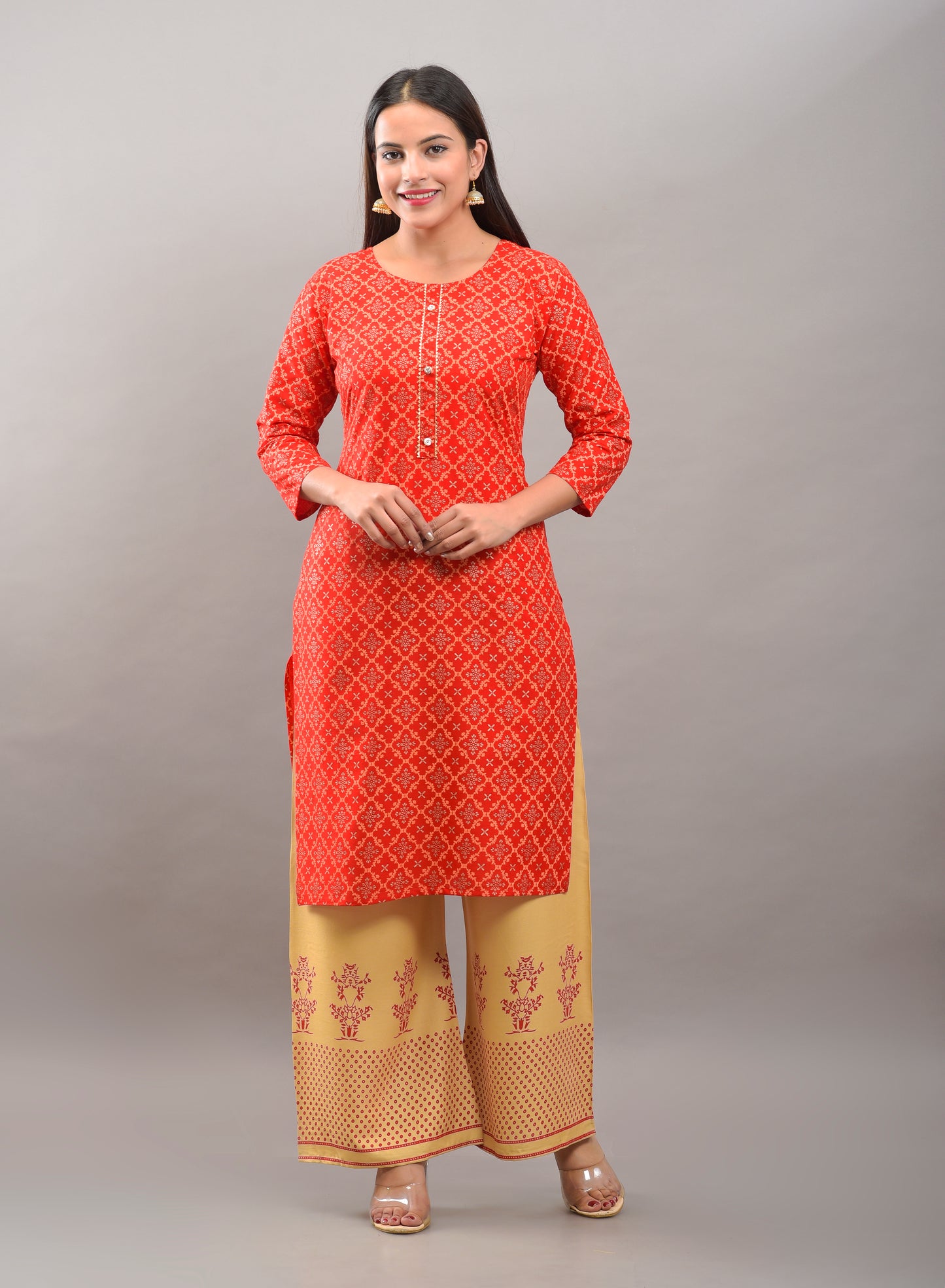 Printed Rayon viscose kurta pant set (prints)