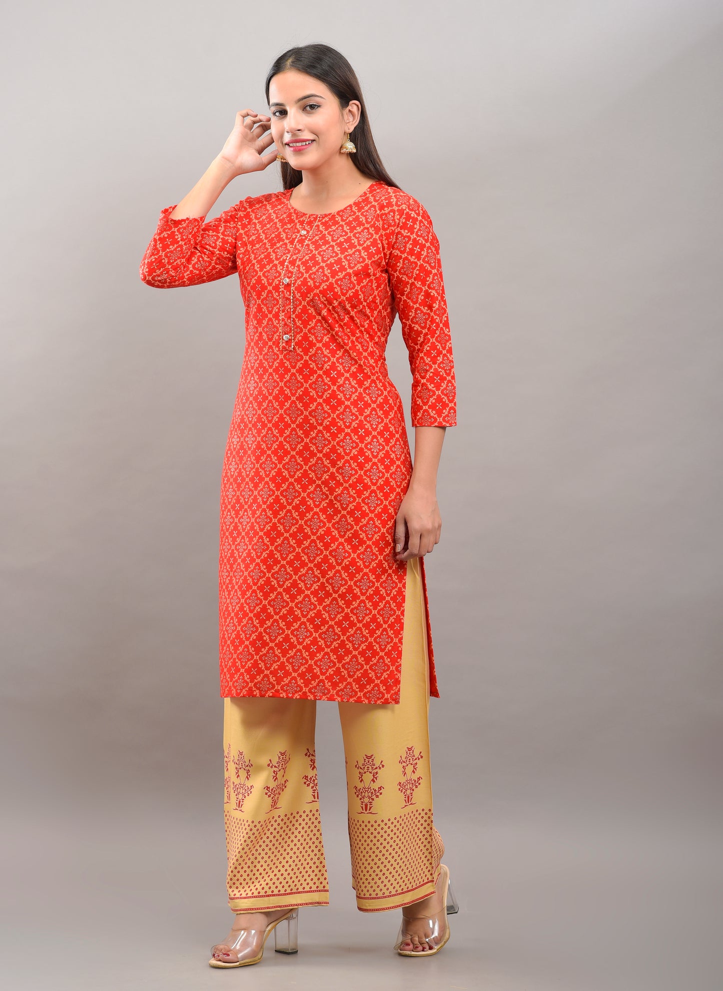 Printed Rayon viscose kurta pant set (prints)