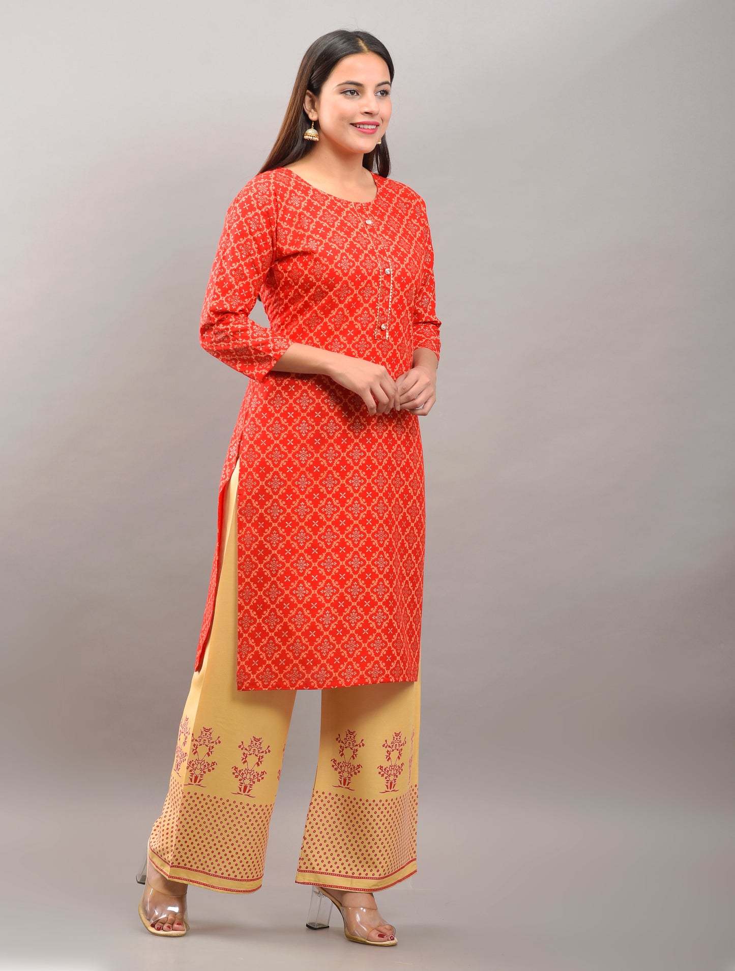 Printed Rayon viscose kurta pant set (prints)
