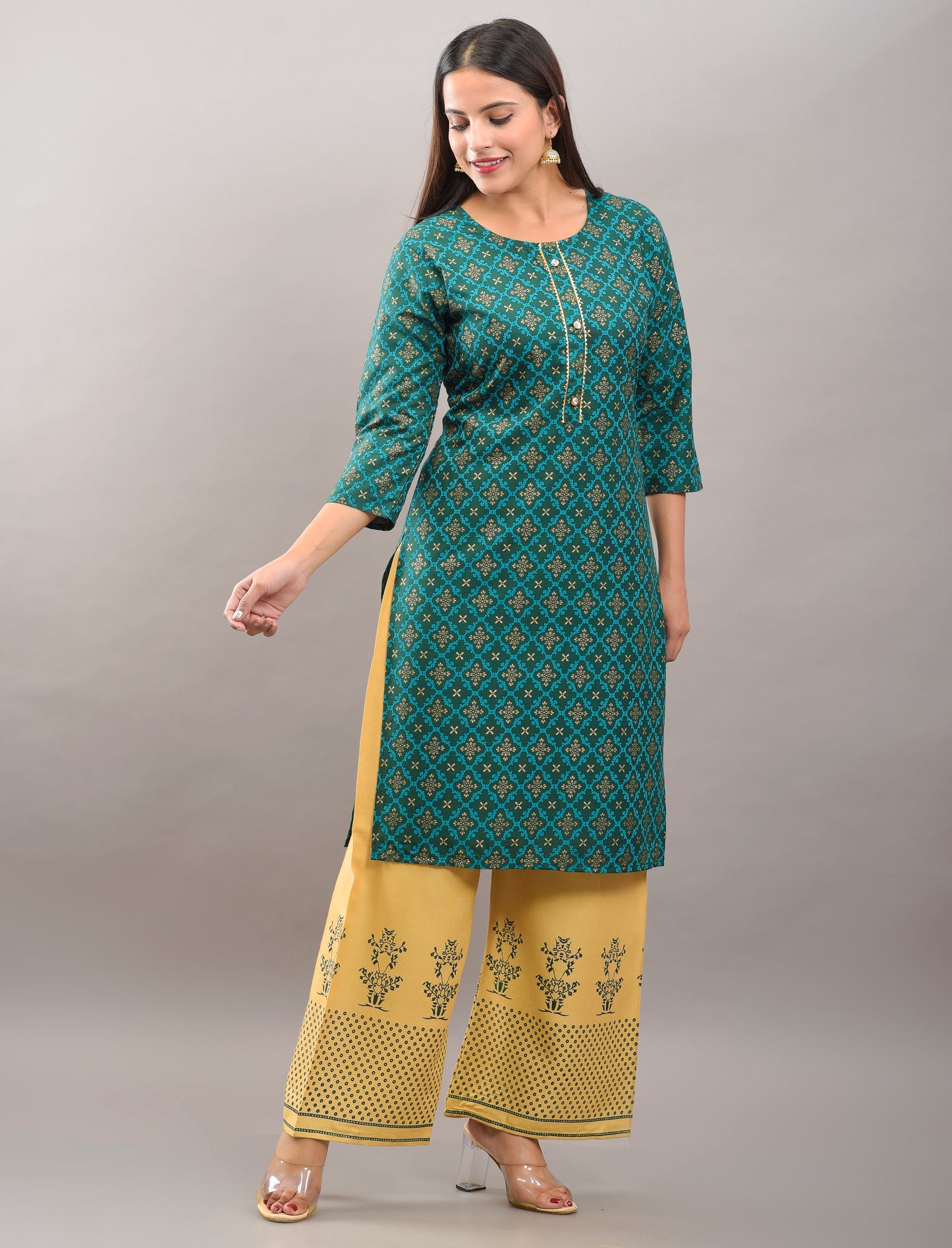 Printed Rayon viscose kurta pant set (prints)