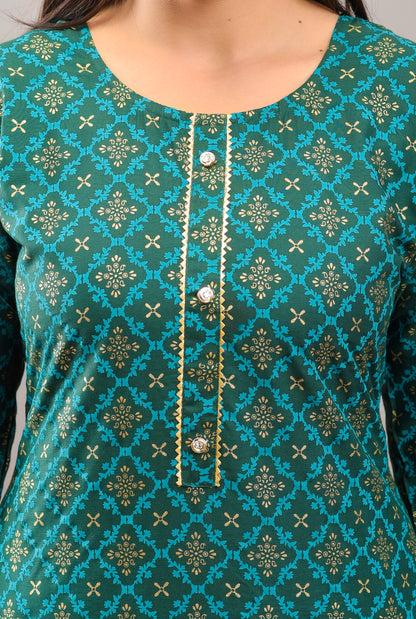 Printed Rayon viscose kurta pant set (prints)