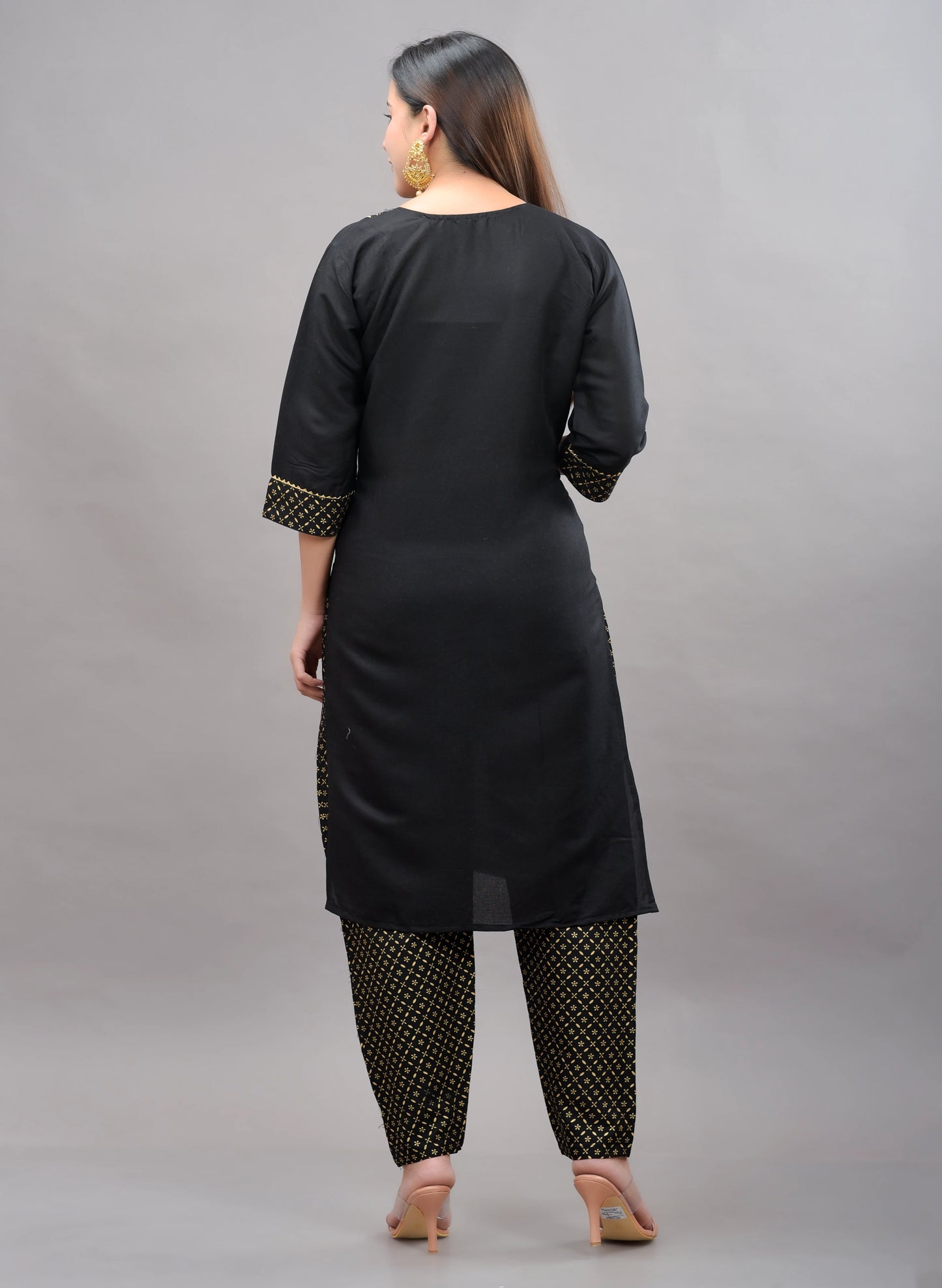 Printed Rayon Kurta pant dupatta set