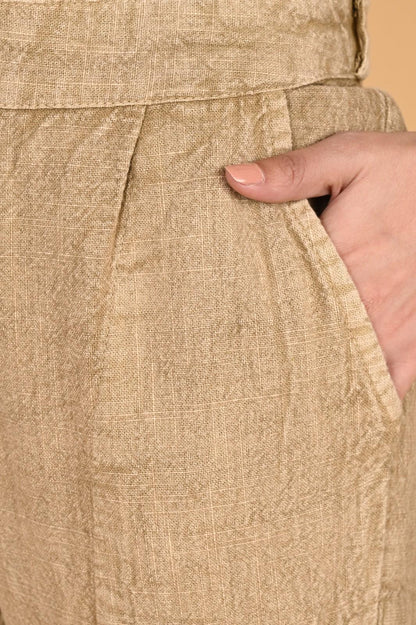 GREY DENIM COTTON PANTS - SAFED DHAGA 